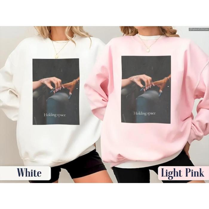 Wicked Holding Space Changed For Good Sweatshirt, #Ariana #Cynthia #Glinda Finger Hold Defy Gravity, Musical movie Broadway, Global Trending Outfits- Hiyatee 