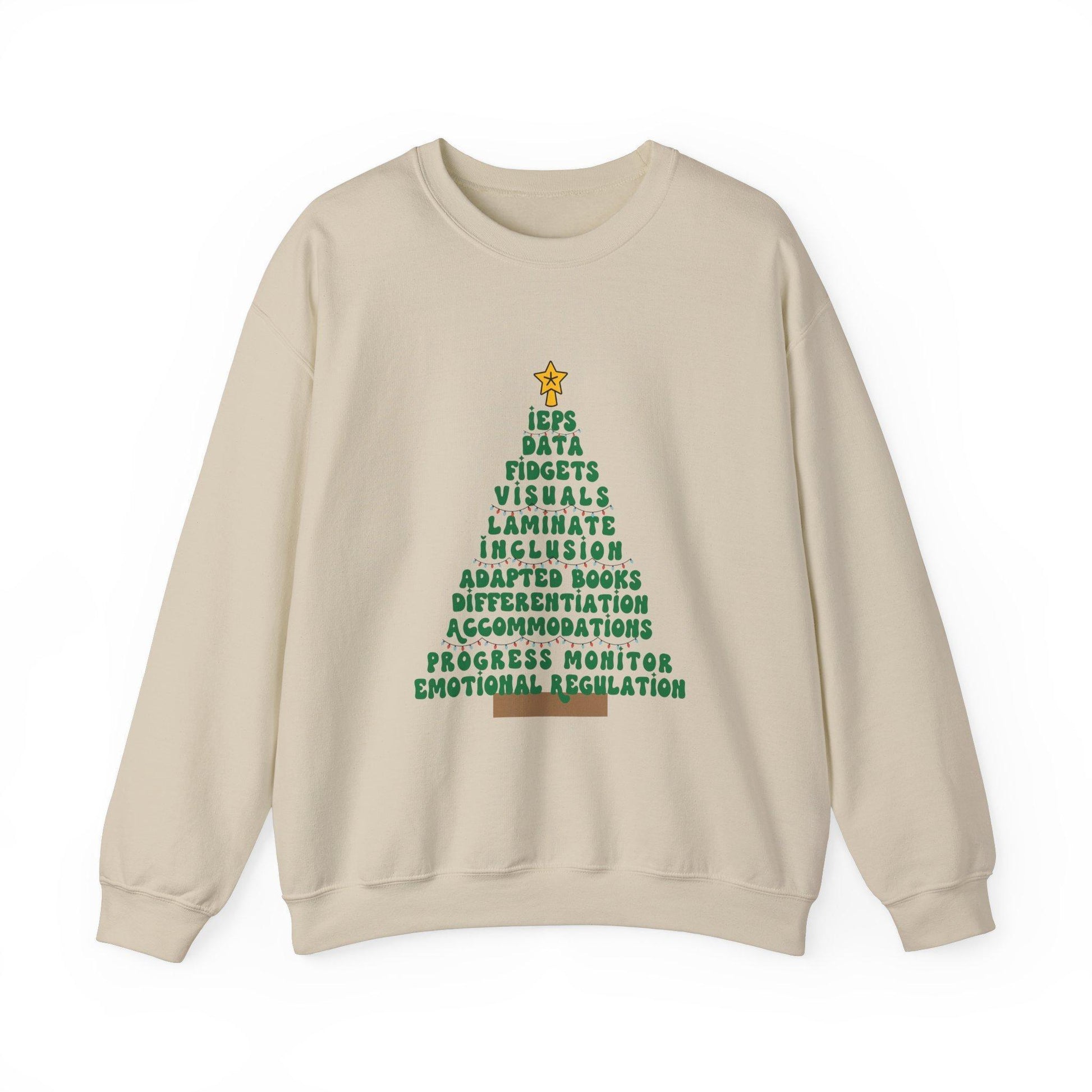 Special Education Teacher Holiday Sweatshirt Christmas Special Ed & Para Gift Special ed christmas teacher gift Top - Hiyatee