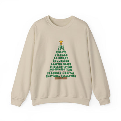 Special Education Teacher Holiday Sweatshirt Christmas Special Ed & Para Gift Special ed christmas teacher gift Top - Hiyatee