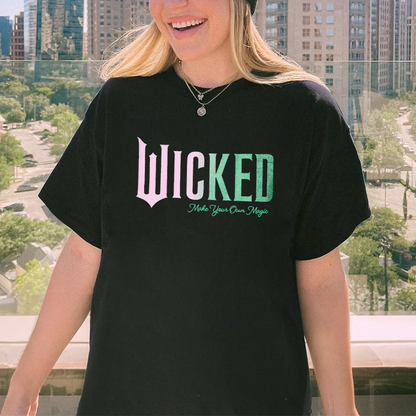 Wicked Toddler Girls Glitter Graphic Tee - Hiyatee