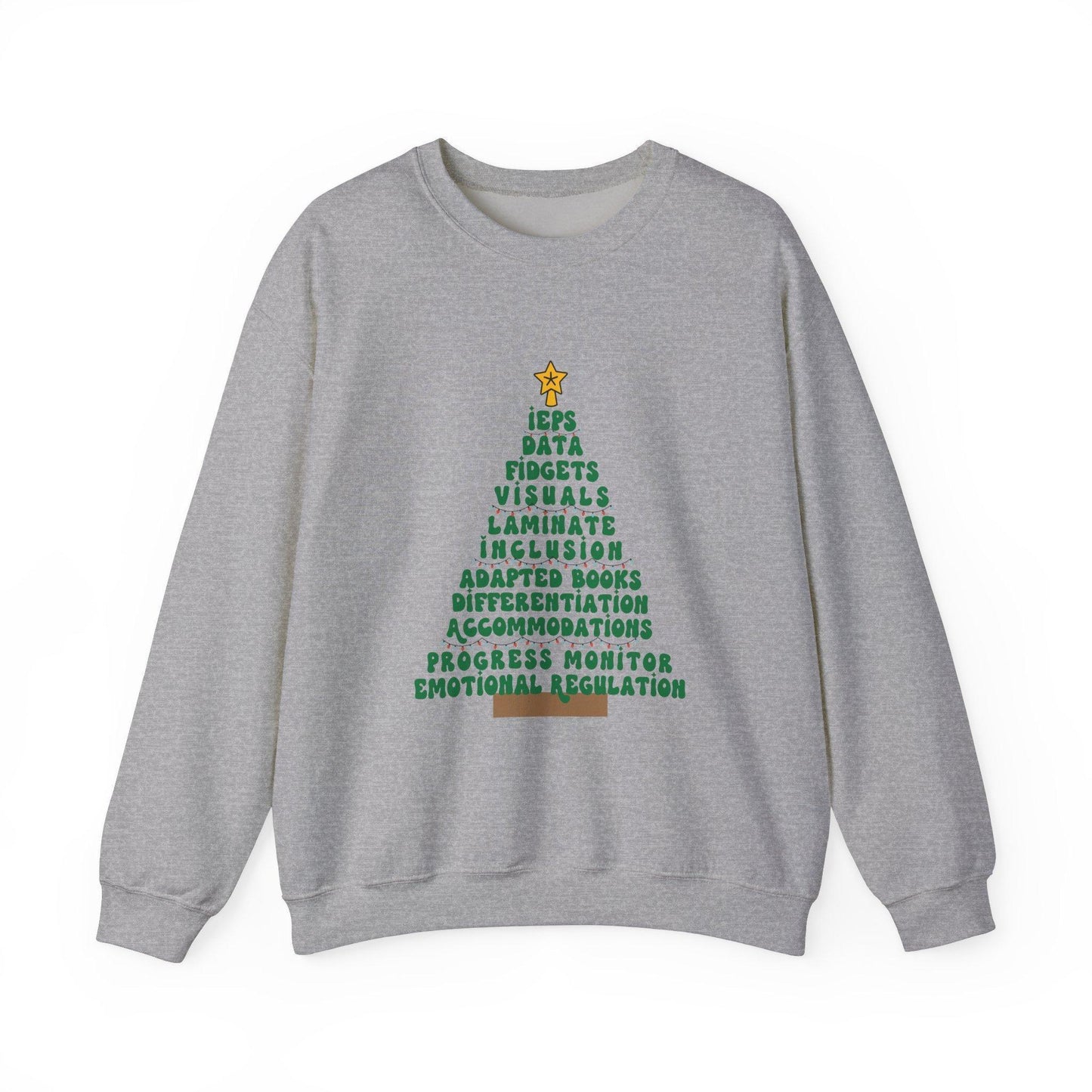 Special Education Teacher Holiday Sweatshirt Christmas Special Ed & Para Gift Special ed christmas teacher gift Top - Hiyatee