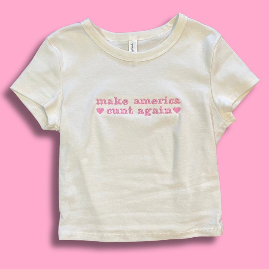 MACA Embroidered Baby Tee – Trendy & Comfortable Streetwear Essential