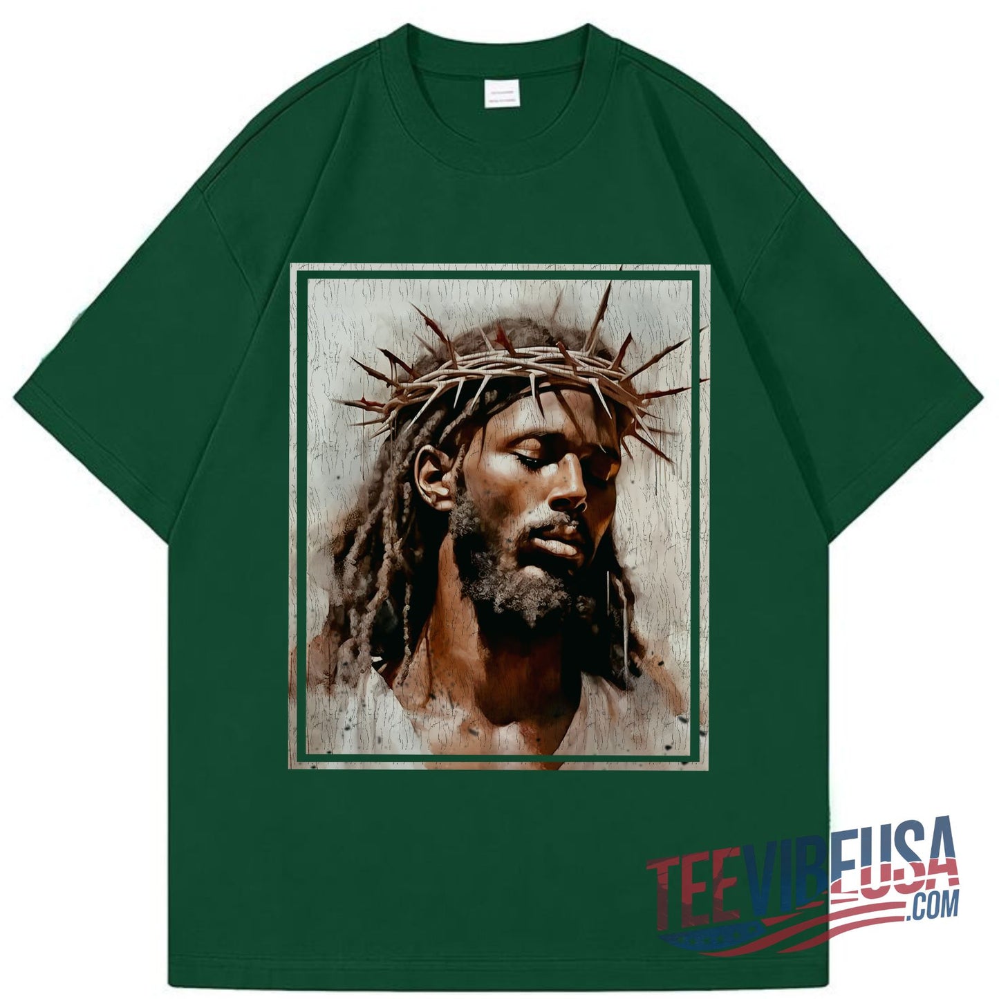 Black Jesus Graphic Tee – Spiritual & Inspirational Christian Shirt