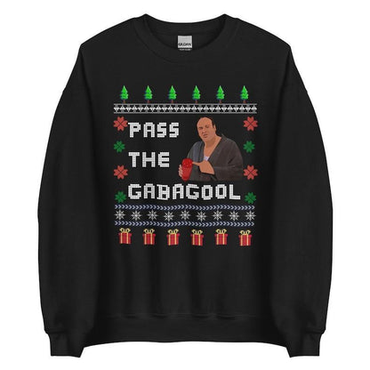 Ugly Sopranos Christmas Sweatshirt, Pass The Gabagool, Christmas Sweater, Funny Christmas Sweatshirt- Hiyatee