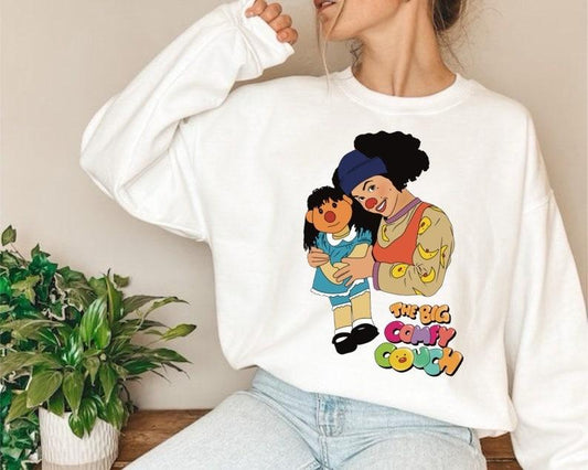 Big Comfy Couch  Nostalgia  2000s  Treehouse Sweatshirt