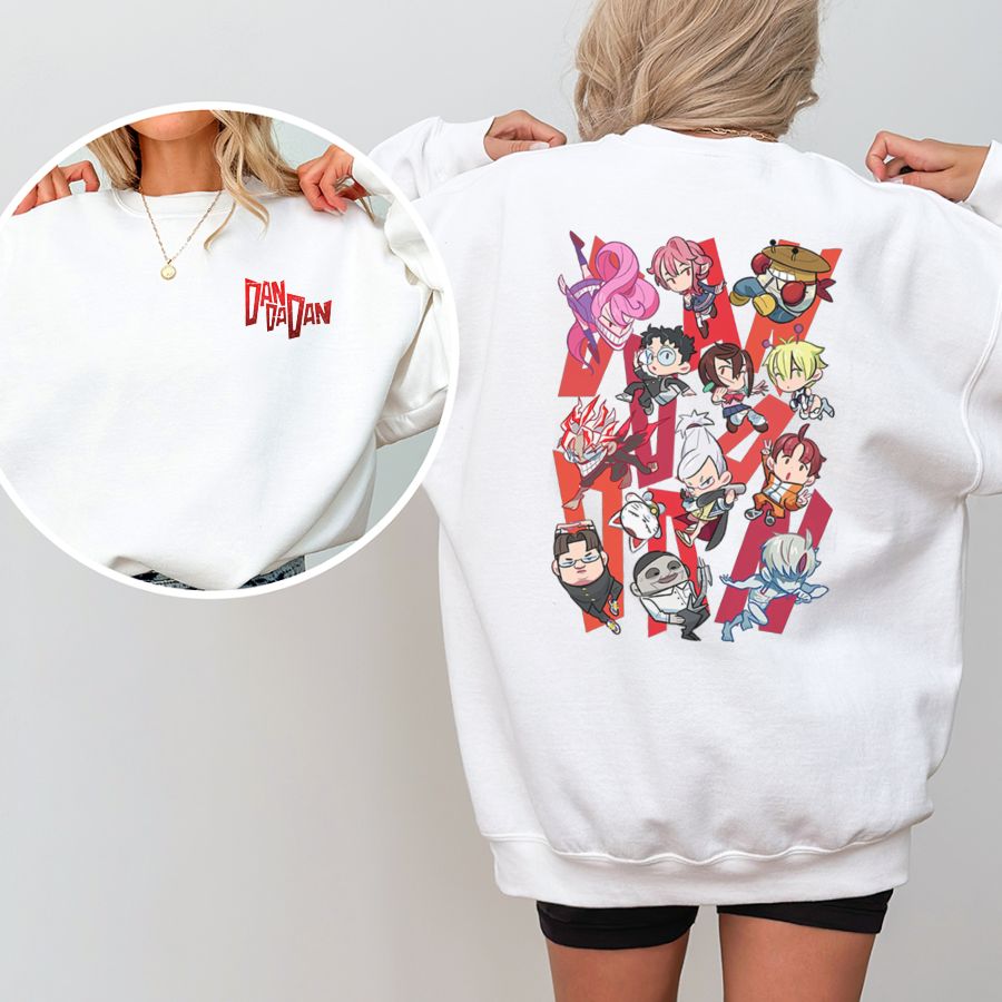 Chibi Characters Dandadan Sweatshirt- Hiyatee