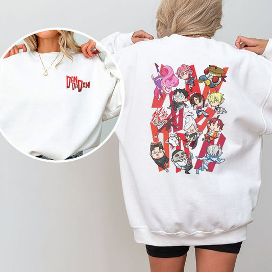 Chibi Characters Dandadan Sweatshirt- Hiyatee