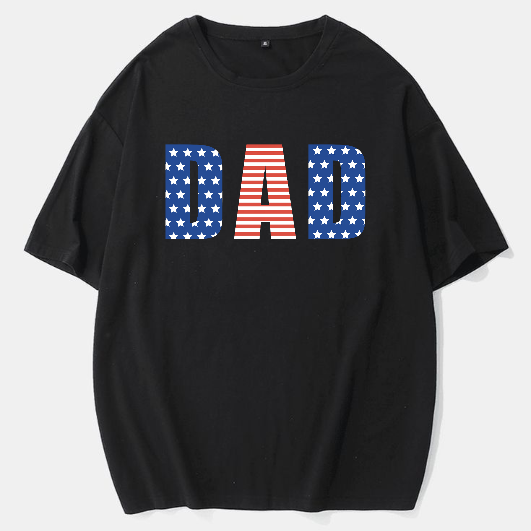 Dad American Flag T-Shirt – Patriotic USA Graphic Tee - Teevibeusa