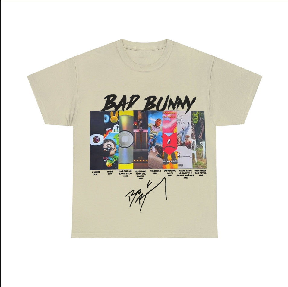 Bad Bunny T-Shirt Latin Music Merch Graphic Tee