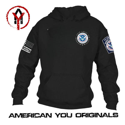 Support Your Local Ice Agent, Dept of Homeland Security Patriotic America First Hoodie