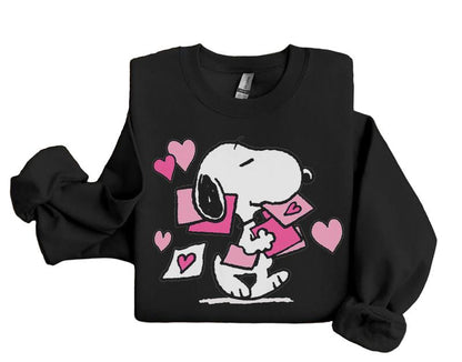 Snoopy Love Heart Cards Sweatshirt, Snoopy Valentine Shirt, Cute Valentine Hearts Paws Sweatshirt, Snoopy Valentine's Day Shirt , Snoopy Love Shirt, Couple Matching