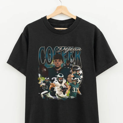 Cooper DeJean T-Shirts Graphic Tee  Vintage  Football Streetwear Cotton Unisex ,  Perfect Gift for Football Fans