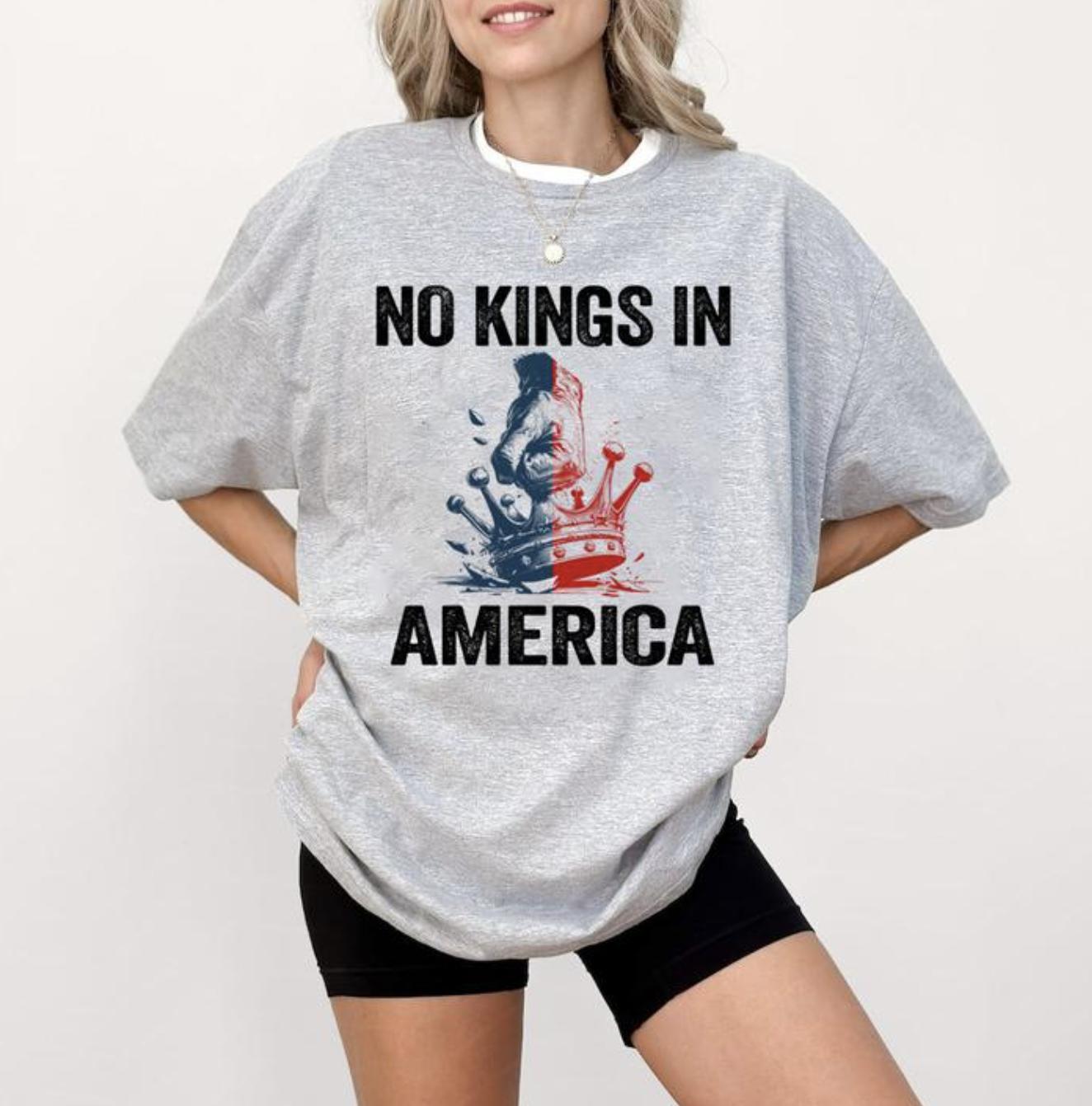 No Kings In America Tee – Pro-Democracy, Anti-MAGA Statement!