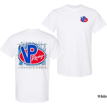 VP Racing Blueprint Tee – High-Performance Racing Car Shirt for Everyday Comfort!