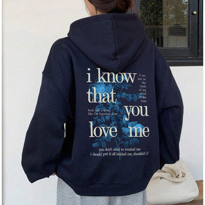 Wildflower Hoodie, I Know That You Love Me Hoodie, Concert Outift, Concert Shirt, Pop Star Merch, Music Lover Gift