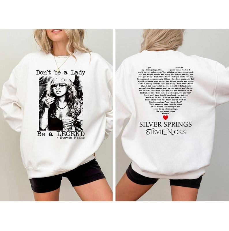 Stevie Nicks 2 Side Vintage  Sweatshirt, Love Shirt Gift For Fan