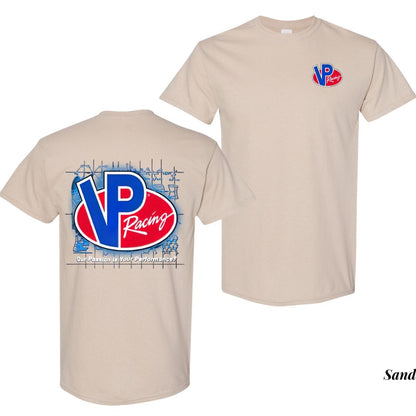 VP Racing Blueprint Tee – High-Performance Racing Car Shirt for Everyday Comfort!