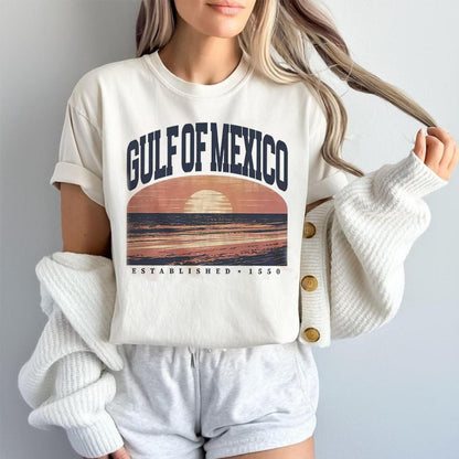 Gulf of Mexico 1550 Unisex TShirt, Gulf Coast Tops for Mexicans, Gildan Unisex, Premium Quality Cotton