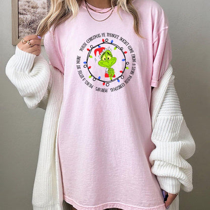 Grinch Christmas T-Shirt, Maybe Christmas Doesn't Come From a Store Grinch T-Shirt, Funny Grinch Shirt, Cute Christmas Tee, Funny Xmas Shirt - Hiyatee