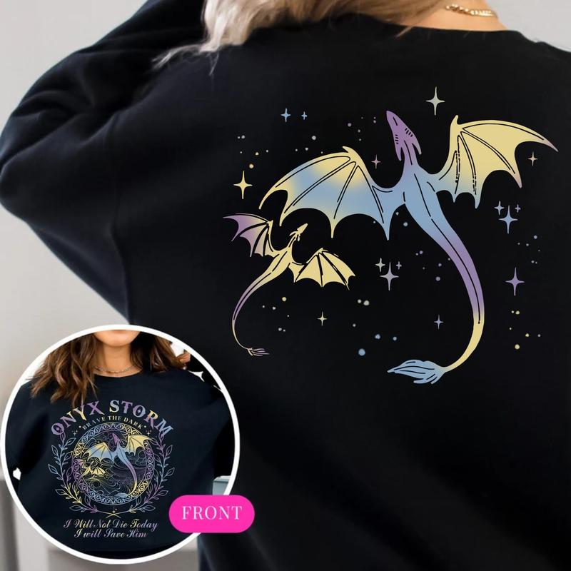 Onyx Storm 3-Sided Sweatshir, Fourth Wing Series Shirt, Basgiath War College, I Will Save Him, Bookish Gift For Reader, Violet Sorrengail, Xaden Riorson