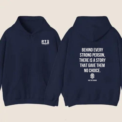 Behind Every Strong Person Soft 2 sides hoodies , vintage hoodies, Womenswear, menswear, Streetwear