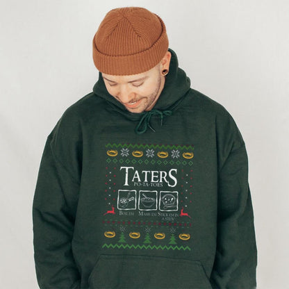 Tatterss Potatoessss LOTR Hoodie Easy to Wear, Just Throw It On, Full Size Options, Everyone Can Find