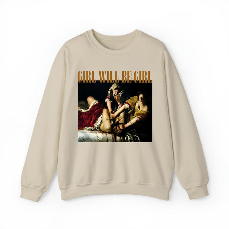 Empowered Women’s Oversized Graphic Sweatshirt – 'Girls Will Be Girls' Bold Statement Pullover for Confident Women