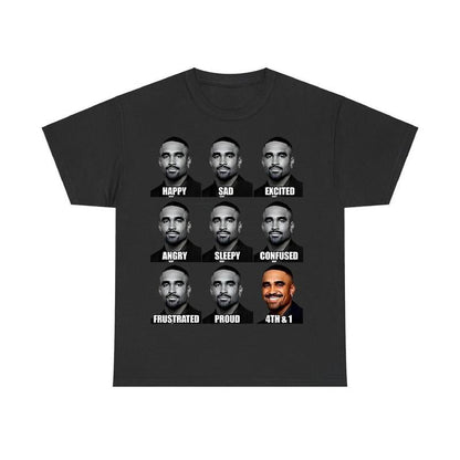 Jalen Hurts Funny Meme 4th And 1 Tush Push Shirt, Football Vintage T-Shirt, Game Day Shirt, Classic Styles, Never Go Out of Style