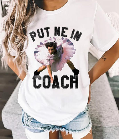 Funny Put Me in Coach Jim Carey T-shirt - Unique & Hilarious Design for Fans