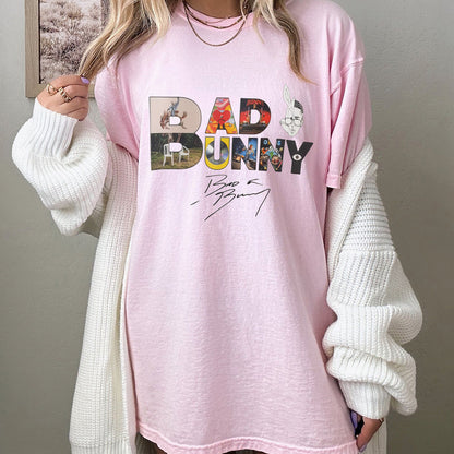 Bad Bunny T-Shirt Latin Funny Music Merch Graphic Tee, Gift For Fan