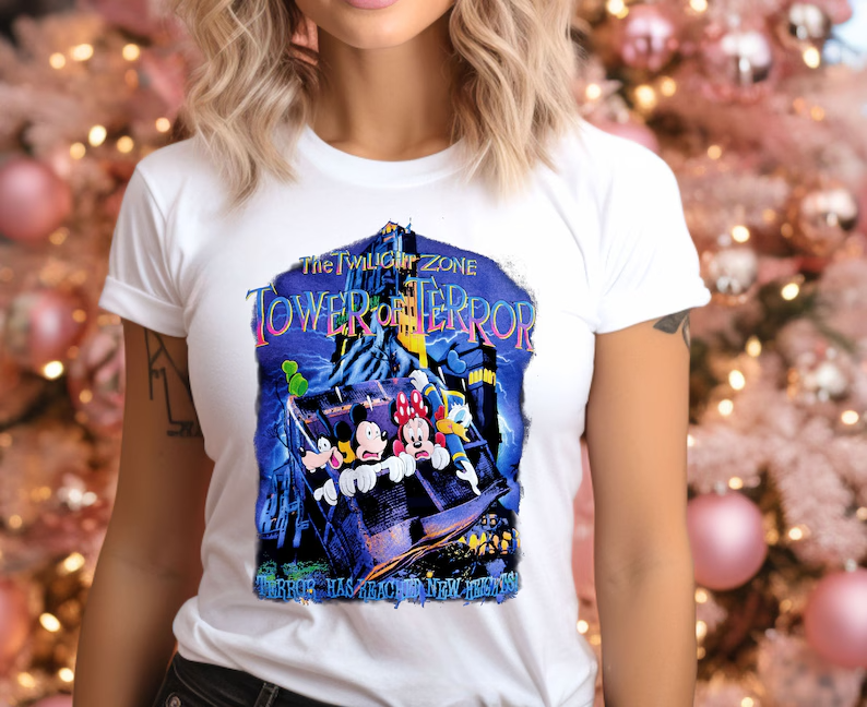 The Twilight Zone Tower Of Terror Vintage T-Shirt – Spooky & Retro Theme Park Tee