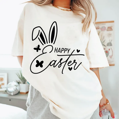 Happy Easter Bunny T-Shirt – Cute Spring Graphic Tee for Easter Celebrations